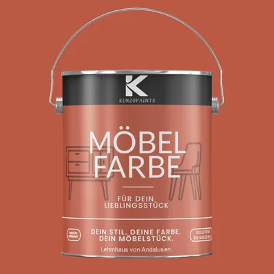 Produktbild von Kenzopaints 2,5Liter Möbelfarbe Möbellack - Lehmhaus von Andalusien