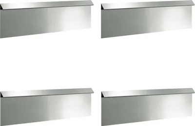 Produktbild von vidaXL Schneckenzaun 4 stk. 100 x 3,5 x 25 cm Verzinkter Stahl Silber
