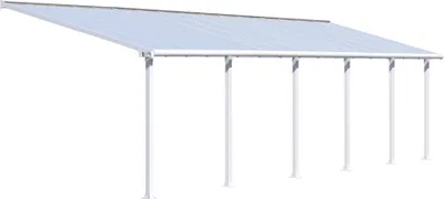 Produktbild von Palram - Canopia Aluminium Terrassenüberdachung Olympia Weiß 295x980x305 cm