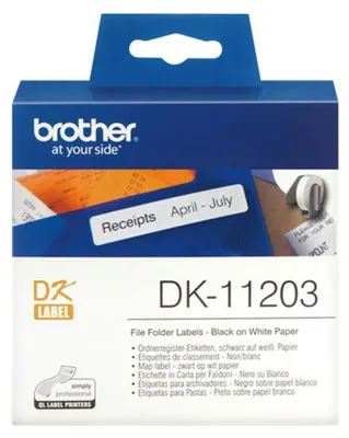 Image de Brother DK-11203 - Noir sur blanc