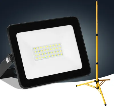 Obrázek produktu pro Jayseuw LED stavební reflektor 30W LED reflektor Reflektor se stativem Venkovní reflektor IP71 Vodotěsný reflektor Pracovní světlo Studená bílá