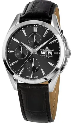Produktbild von Jacques Lemans 1-1925A Uhr Herren Liverpool Automatik Edelstahl Leder ETA 7750
