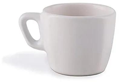 Kaffeetasse aus Keramik, mattweiß, 70 ml, spülmaschinenfest