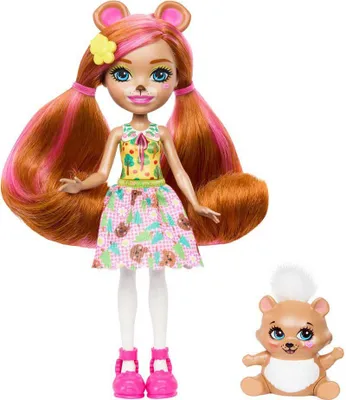 Image de Mattel Enchantimals Poupée et ami des animaux Biloxi Bear et Trail HTP81