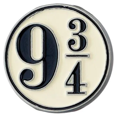Imagen del producto de Botón con pin de Harry Potter, diseño "Andén 9 3/4"