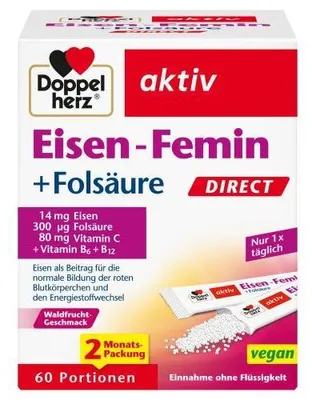 Produktbild von Doppelherz Eisen-Femin Direct Pellets 60 St