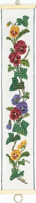 Immagine prodotto di Eva Rosenstand, set per punto croce "Pansies", schema contato, 10x65cm