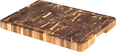 Produktbild von Schneidebrett 43 x 30,5 cm, Akazienholz, mit Saftrille und Griffen, für Küche
