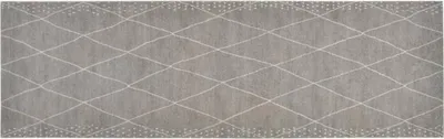 Produktbild von vidaXL Küchenteppich Waschbar Raute 60x180 cm Samt