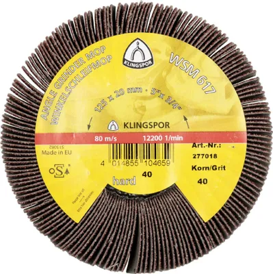 Image de KLINGSPOR Meuleuse d'angle à lamelles WSM 617 80 brun - 277020