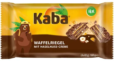 Produktbild von Kaba Waffelriegel Haselnuss 4x40g