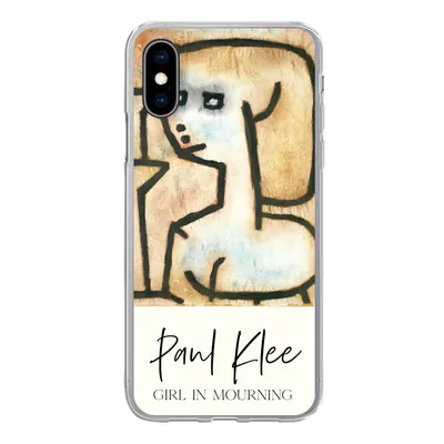 Produktbild von MuchoWow® Handyhülle Schutzhülle Hülle für iPhone X Kunst - Paul Klee - Trauerndes Mädchen Silikon Softcase Handy Hülle - Handyhülle
