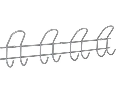 Obrázek produktu pro Walteco Věšáková lišta 530x142mm, 4 dvojháky, šedá