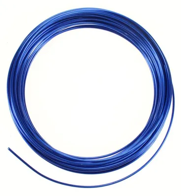 Produktbild von 12m Aluminiumdraht Ø 2mm Aludraht Basteldraht Dekodraht Schmuckdraht blau