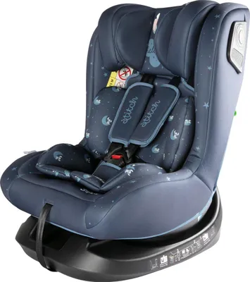 Productafbeelding van Tataway Disney Autostoeltje, Stitch, geschikt voor kinderen van 40-105 cm, i-Size R129, autostoeltje voor kinderen tot 18 kg, met verstelbare hoofdsteun en rugleuning in 3 standen, te bevestigen met veiligheidsgordels