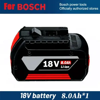 Image de Batterie pour outil électrique 18 V, 8,0 Ah - Batterie Li-Ion - Capacité de 8 000 mAh - Rechargeable - Batterie de rechange - 1 pièce