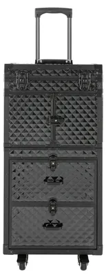 Image de Mallette de maquillage - Trolley de maquillage - Organisateur de cosmétiques - Étui de maquillage - Trolley de maquillage sur roulettes