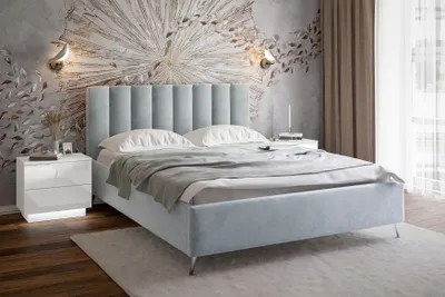 Produktbild von Polsterbett NELLY mit Behälter 140x200 cm French Velvet 679