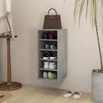 Produktbild von Schuhschrank Betongrau 31,5x35x70 cm Holzwerkstoff , Schuhregale Design 2024