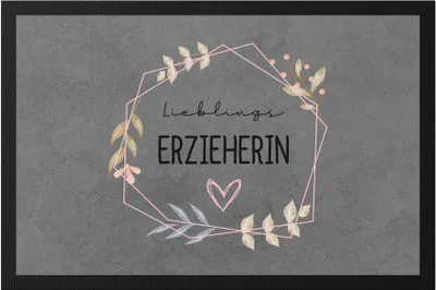 Produktbild von Lieblings-Erzieherin Fußmatte Kindergarten Abschied Dankeschön & Abschiedsgeschenk Kindergarten Kita
