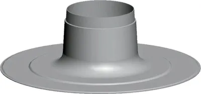 Image de Collerette Wolf pour toit plat pour conduite d'air / de gaz d'échappement verticale DN60/100