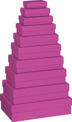 Produktbild von Stewo 2553783628, Geschenkverpackungsbox, Pink, Einfarbig, Herzlichen Glückwunsch, 10 Stück(e)