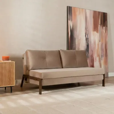 Produktbild von Bronx71 Schlafsofa 2-Sitzer Mikko Samt taupe