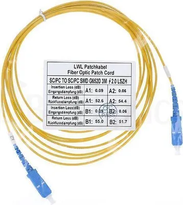 Immagine prodotto di BlueOptics SFP2222BU15MK Cavo in fibra ottica 15 m SC G.657.A1 Giallo (SFP2222BU15MK)