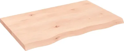 Produktbild von Wandregal 80x50x(2-4) cm Massivholz Eiche Unbehandelt
