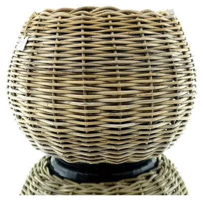Produktbild von Rattan Pflanzkübel Grau Ø 45 cm