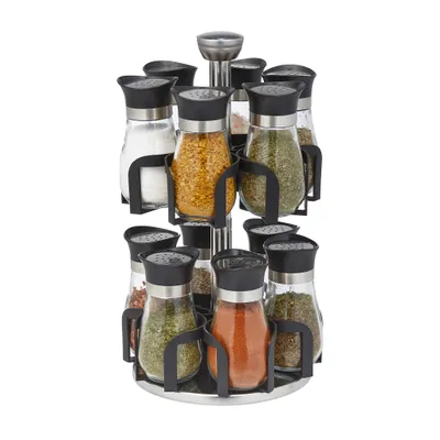Produktbild von relaxdays Gewürzkarussell mit 12 Gläsern