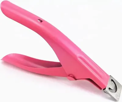 Produktbild von EWANTO Nagelknipser Tip Cutter Schneider für Kunstnägel Gelnägel Maniküre Werkzeug aus Edelstahl Pink TCP-01