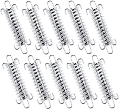 Produktbild von 10 Stück Edelstahl Zugfeder Sonnensegel Befestigungs Stahlfeder für Campingzelt Markise Zubehör- Zelt Spanner