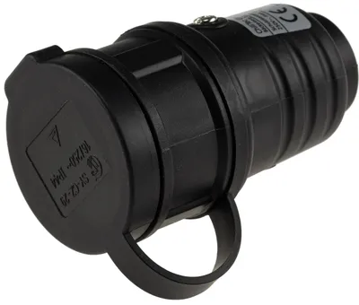Produktbild von ChiliTec 22353 Schutzkontakt-Gummikupplung für Außen Schutzkappe, 250V/16A, IP44