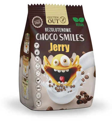 Immagine prodotto di Sorrisi al cioccolato Jerry Senza Glutine 375g