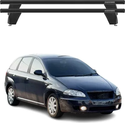 Produktbild von Menabo Dachträger Grundtäger für Fiat Croma 2005-2010 75kg Alu Schwarz 2 tlg