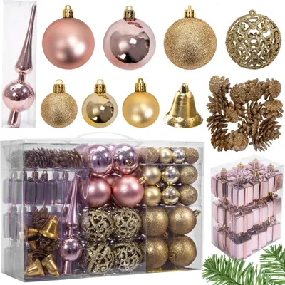Produktbild von Vianočné Ozdoby Na Stromček 311437 101Szt Rose Gold
