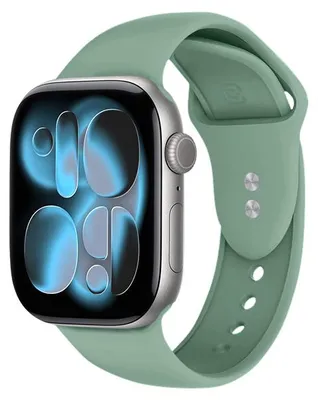Produktbild von Crong CRG40LQBSAG, Uhrenarmband, Apple, Watch Series 1/2/3/4/5/6/7/8/9/10/11/SE/SE 2/SE 3 (38/40/41/42 mm), Silikon, 195 mm, 1 Stück(e)