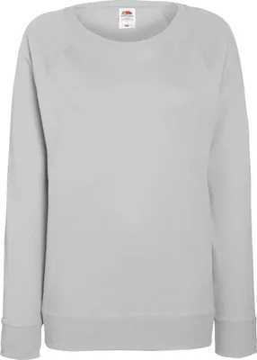 Produktbild von Fruit OF The Loom Damen Raglan Sweatshirt BC2656 (S) (Grau meliert)