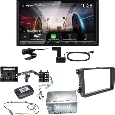 Produktbild von Kenwood DMX8021DABS Android Auto CarPlay Einbauset für T6 Sharan 2 Beetle