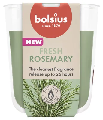 Produktbild von Bolsius Duftkerze im Glas 80/73 True Scents Rosemary