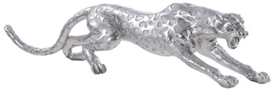 Immagine prodotto di Gilde Figur, ghepardo, resina, color argento, confezione da 1, lunghezza 47,3 cm, larghezza 145 cm, altezza 31 cm. Codice prodotto: 59783. Codice a barre: 4001250597834