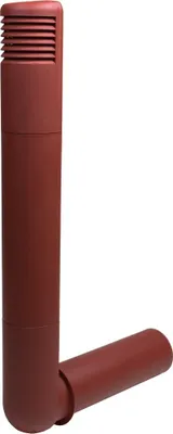 Produktbild von Vilpe - Lüftungsschacht - Ø125mm - Rot - Feuchtigkeitsschutz