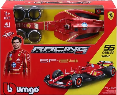 Produktbild von BOLID F1 Ferrari SF-24 Carlos Sainz 1:24 BBURAGO ZUM ZUSAMMENBAUEN 18-26859