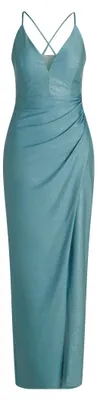 Produktbild von Vera Mont Kleid Lang ohne Arm 5827 Mint/Silver 36