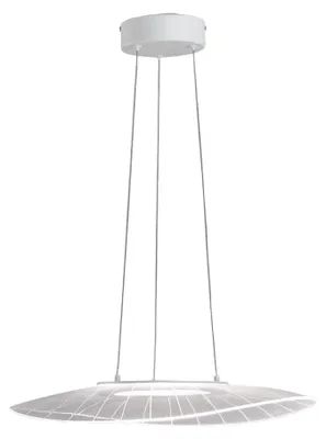 Immagine prodotto di Lampada a Sospensione Vela Bianco 24W LED 3000K Dimmerabile in Metallo e Metacrilato, Design Moderno per Illuminazione Interni Eleganti