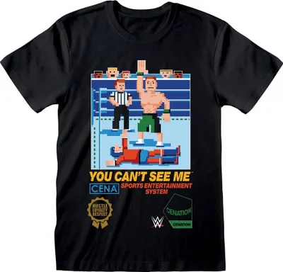Image de WWE - T-shirt "You Can't See Me" pour homme/femme unie HE3600 (M) (Noir)