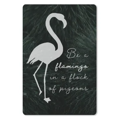 Produktbild von MuchoWow® Mauspad Mousepad Zitat - Gras - Flamingo 18x27 cm - Mousepads - Maus Mat - Pad - Mausunterlage