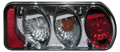 Image de Verre de remplacement EUFAB 11500, côté droit, verre teinté, pour feu arrière EUFAB 11502, de couleur grise