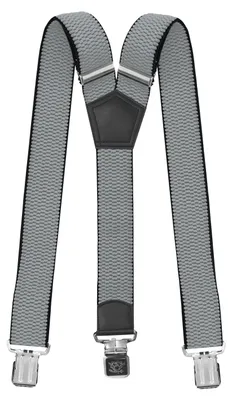 Produktbild von Fabio Farini - 1 Stück 4cm Breites Y-Design verstellbar mit extra starken Clipverschluss, Hellgrau